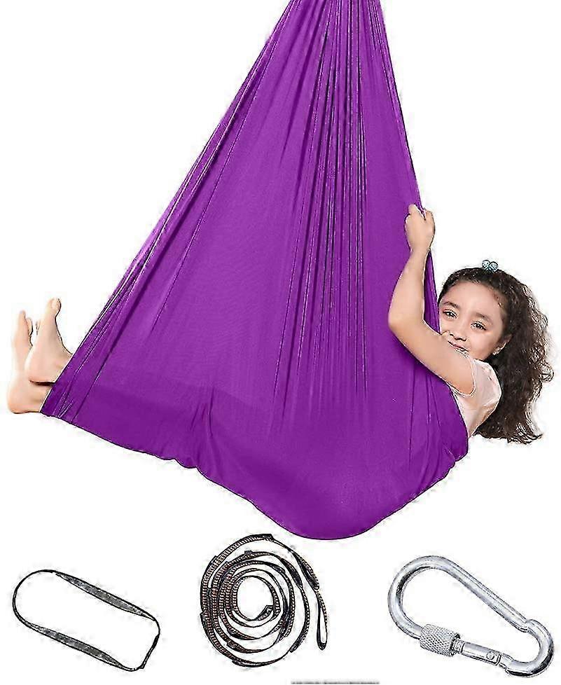 Children's S swing hammock is great for ADHD, asp two person sand sensory integration aswang Ella is autism therapy
