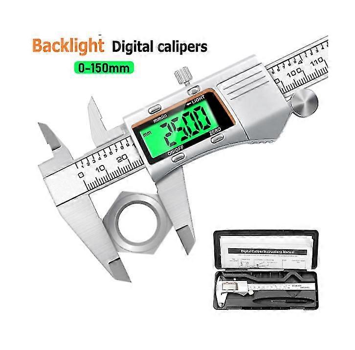 Ψηφιακό εργαλείο μέτρησης ακριβείας δαγκάνας 0-150mm ανοξείδωτου