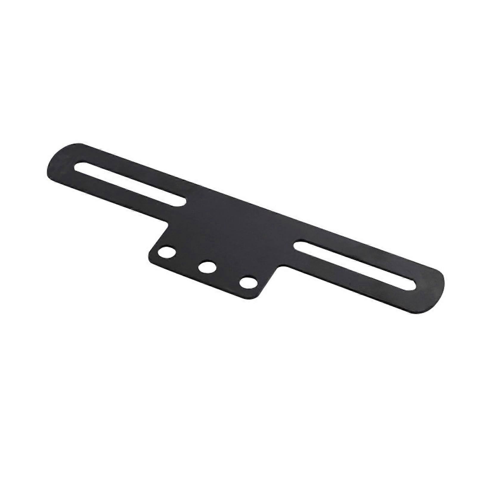 Versatile Secure Motorbike Number Plate Mount Holder with Integrated Tail Light Support Adjustable Fixture Metal Design  Black