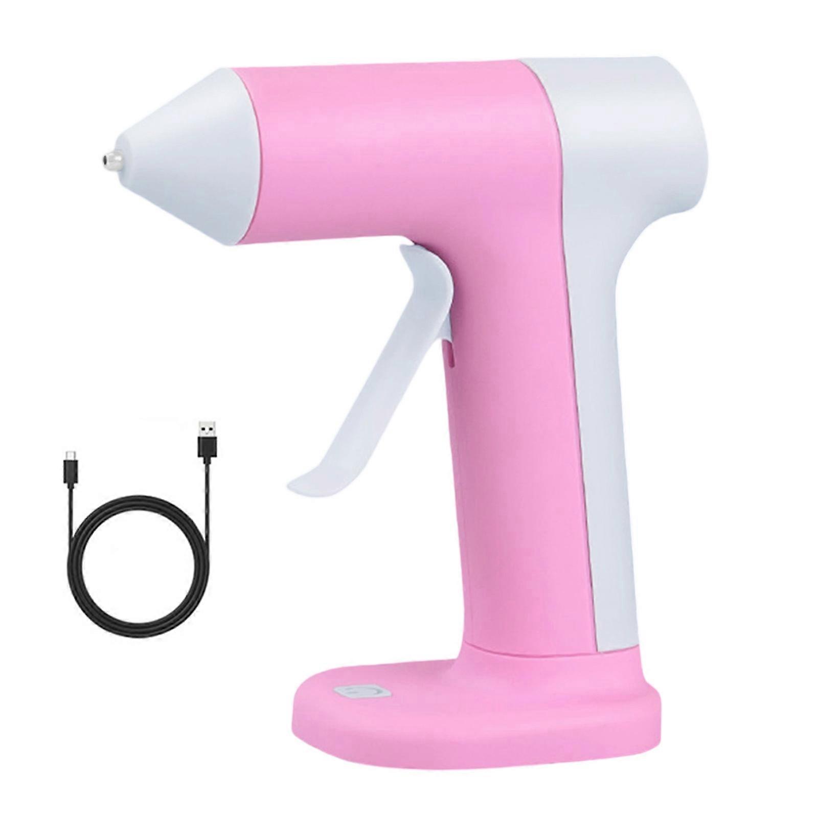 Wireless Craft Glues Guns Rechargeable Battery Efficient 30S Preheating Time Overheat Protective for DIY Enthusiasts  Pink2