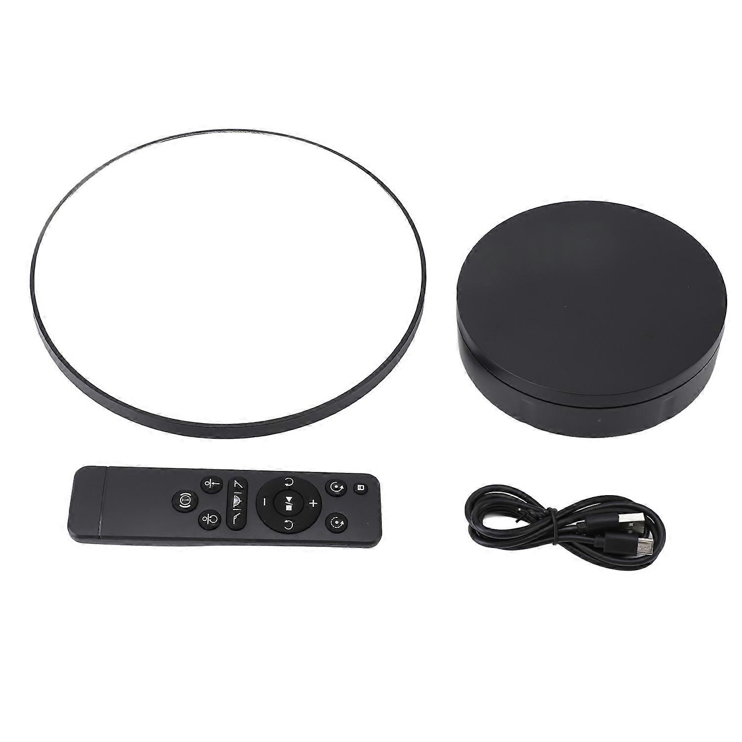 Motorized Rotating Display Stand 8.7 Inch 22lbs Load Electronic Mirror Turntable with Remote Control