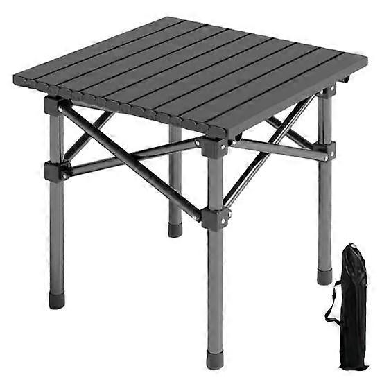 Outdoor Folding Table Heavy Duty Carbon Steel Height Adjustable Lightweight Metal Camping Hiking Backpacking Picnic BBQ Portable Table