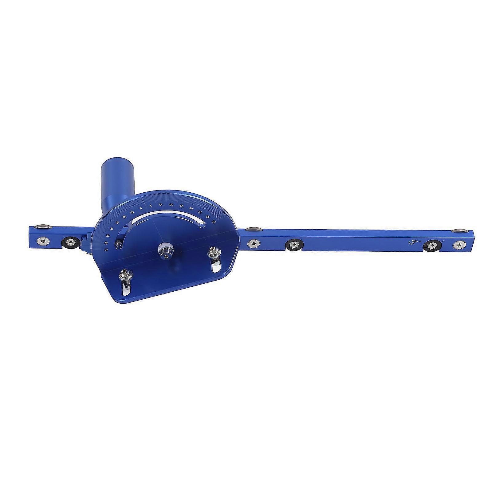 Table Saw Miter Gauge Angle Adjustment Aluminum Alloy Precise Miter Gauge System with Push Rod for Woodworking
