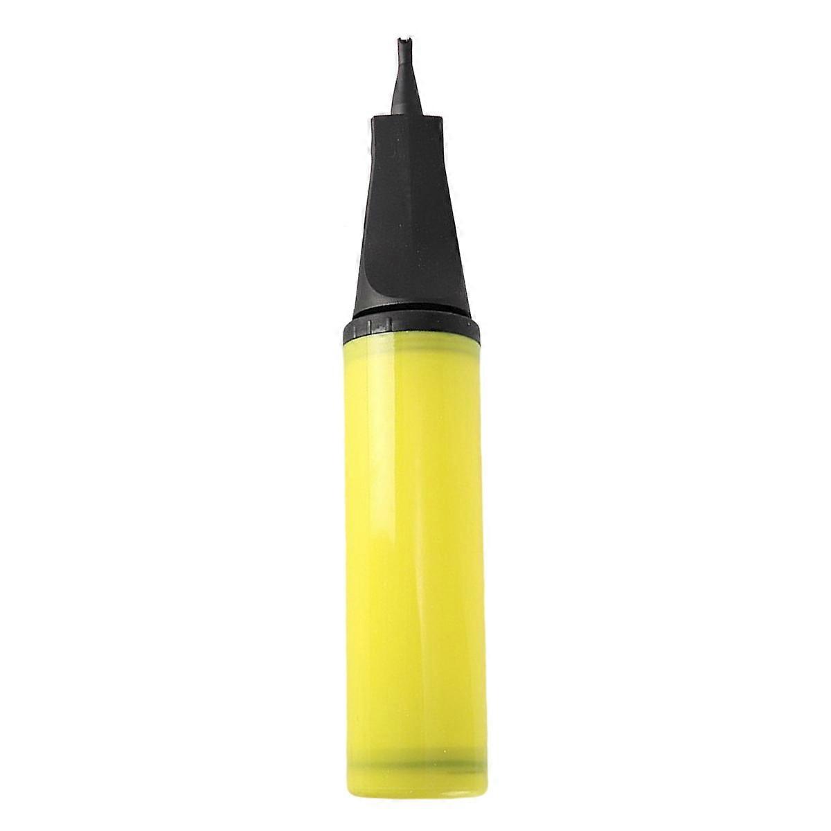 Heavy-Duty Plastic Balloon Pump, Yellow Mini Portable Manual Inflators for Universal Use, Durable Design for Easy Carry, Quick Inflate at Parties and