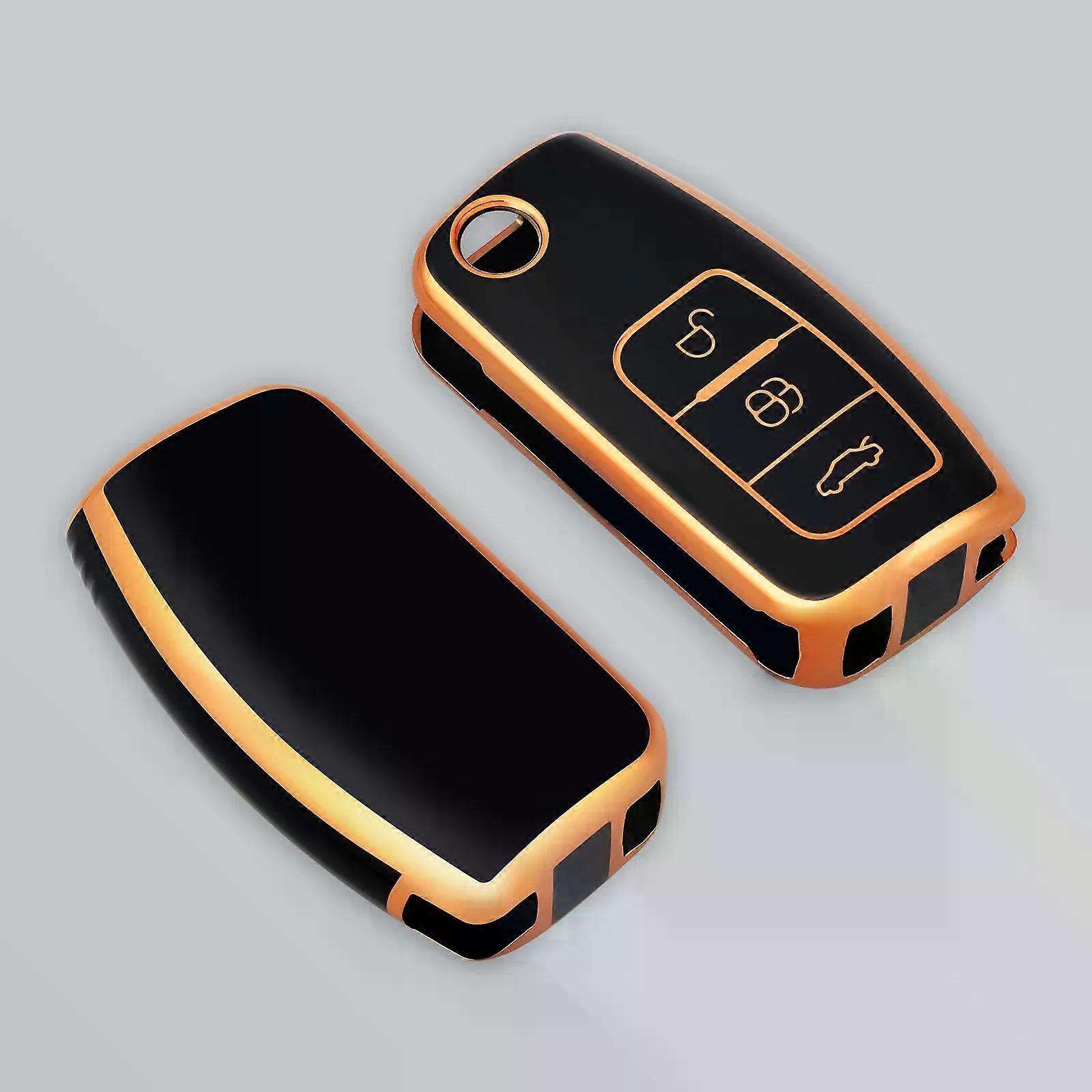 Tpu Car Key Case Cover compatible for compatible for compatible for d Focus 2 MK2 Fiesta Mondeo Galaxy Falcon Territory Ecosport Kuga Escape Key Fob