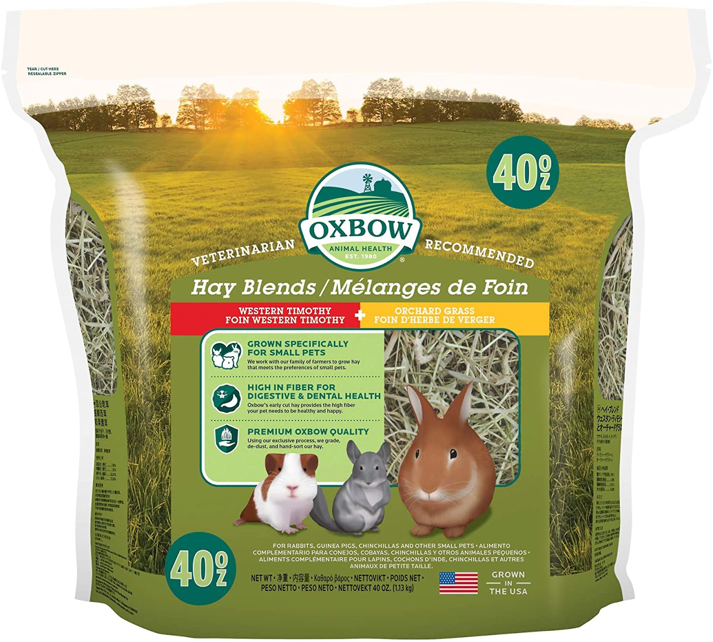 Oxbow 干草混合物小动物垫料 1.1 公斤