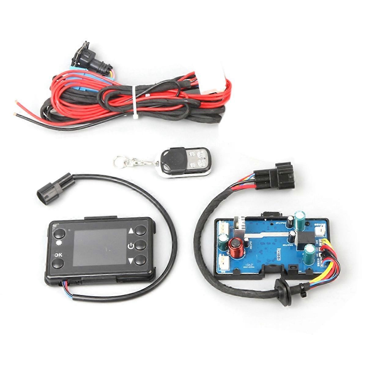 For 12V 5KW Control Board Motherboard LCD Monitor Switch+Remote Control Car Air Parking Heater Car H