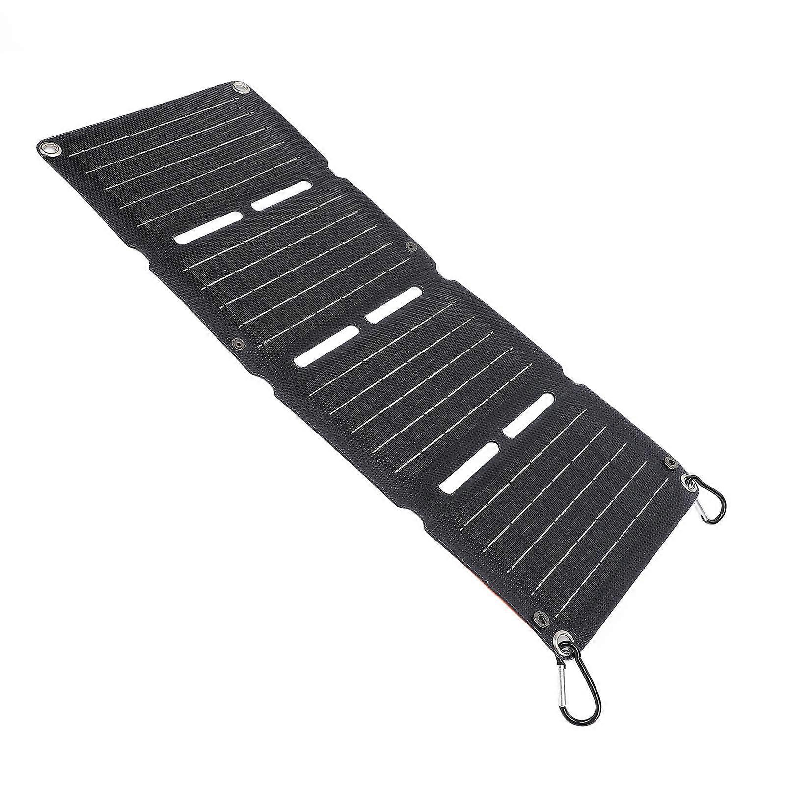 40W Foldable Solar Panel QC Dual USB Type-C Portable 18.2x45.5cm