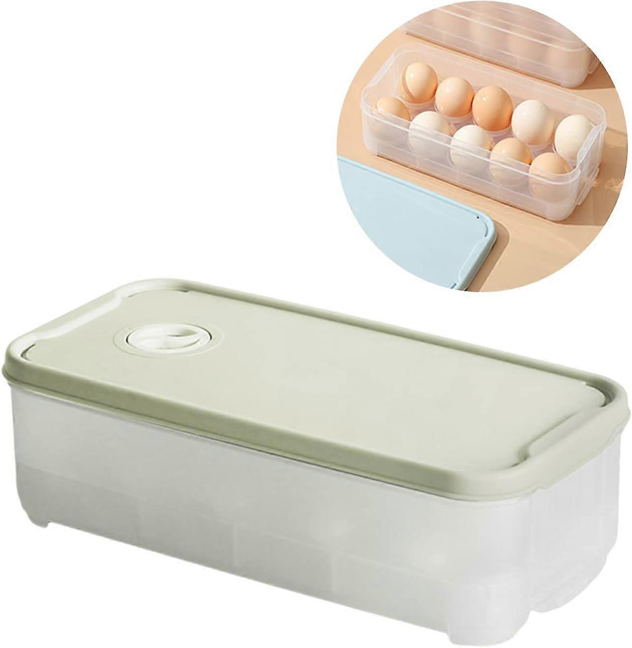 Egg Holder, Refrigerator Storage, Conical Groove Design