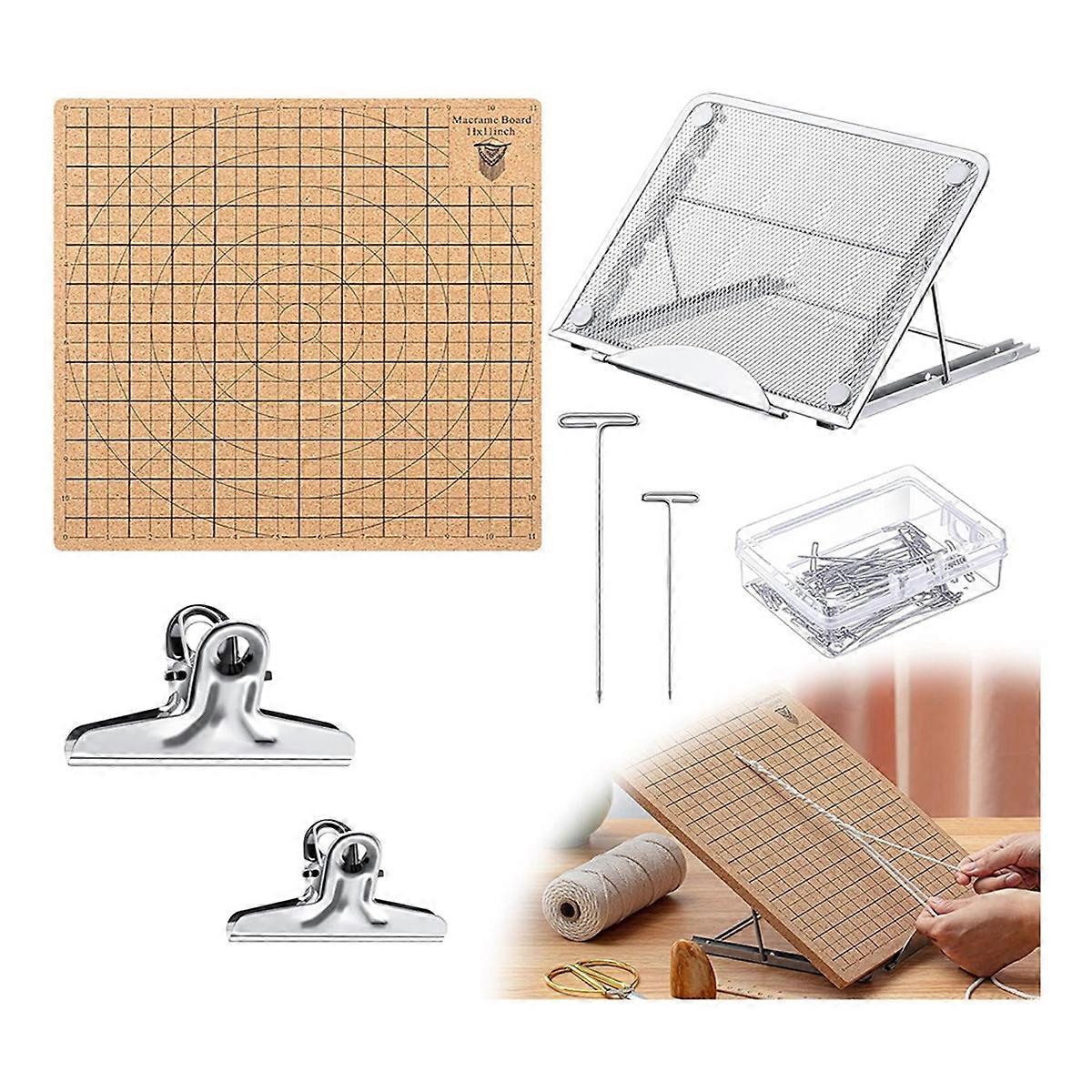 104pc Lace Boards and Metal Adjustable Stands