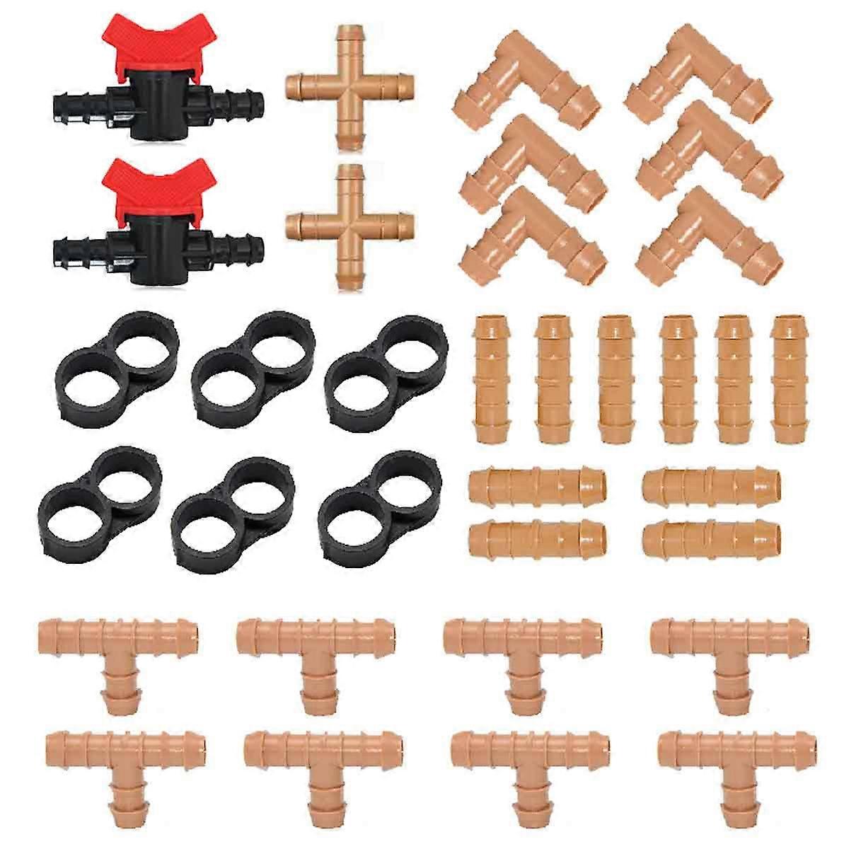 Drip Irrigation System, Barbed Tee Fittings, 17mm, USA Made