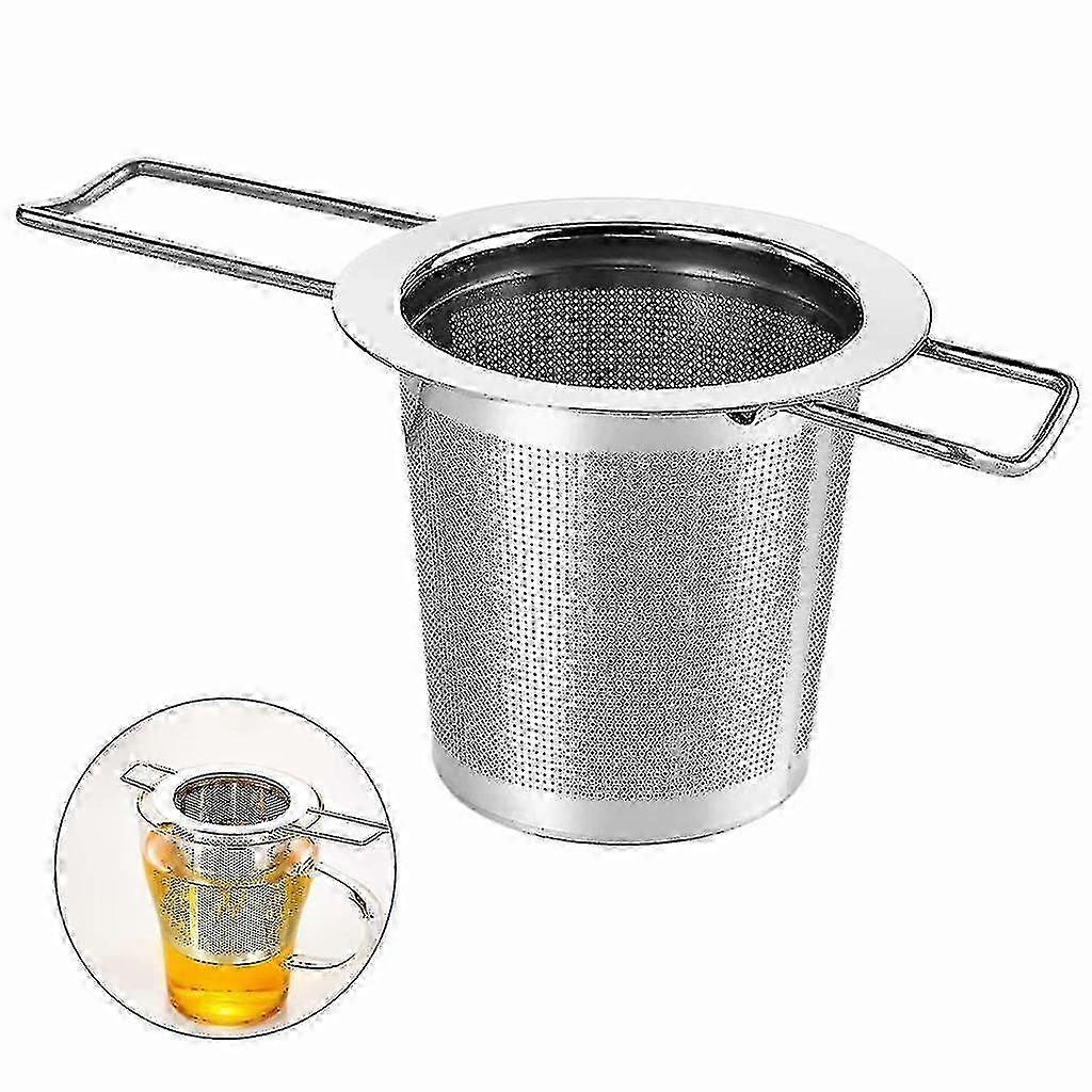 Reusable Tea Pot with Extra Fine Mesh Strainer and Foldable Design