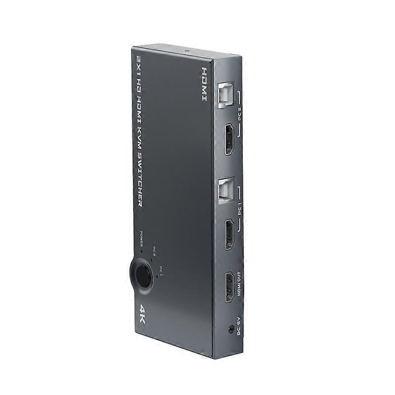 2 In 1 Out 4K 60Hz KVM HDMI Switch USB Swltch Splitter Box HUB