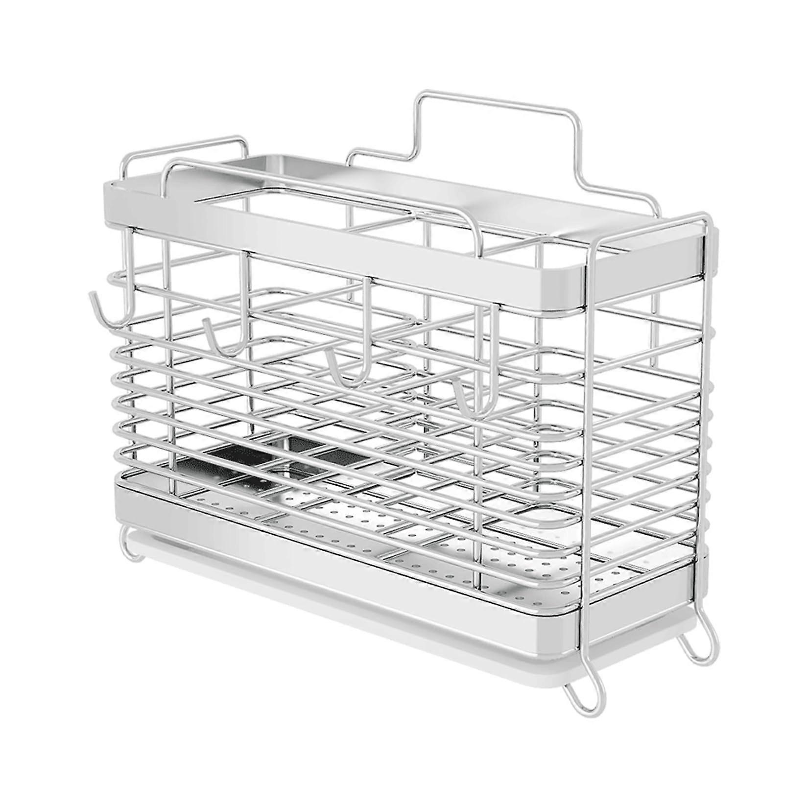 Stainless Steel Cup Drying Shelf for Kitchen - Compact, Durable, Spoon and Food Storage Rack, Multi-Functional Design