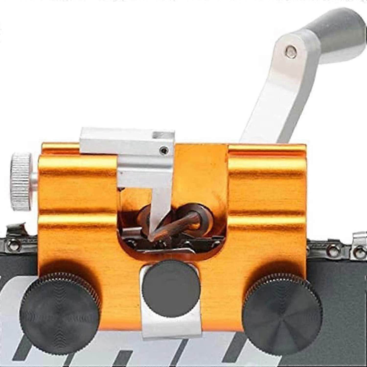 Aiguiseur De Chaîne De Tronçonneuse GDWD – Jig D'Affûtage Portable En Alliage, Manivelle Facile, Pour Toutes Tronçonneuses