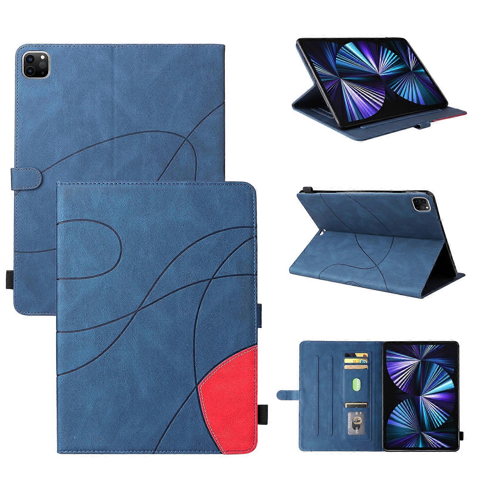 Dual-color Splicing Horizontal Flip PU Leather Case with Holder & Card Slots & Sleep / Wake-up Function For iPad Pro 11 (2021/2020/2018) / Air (2020)