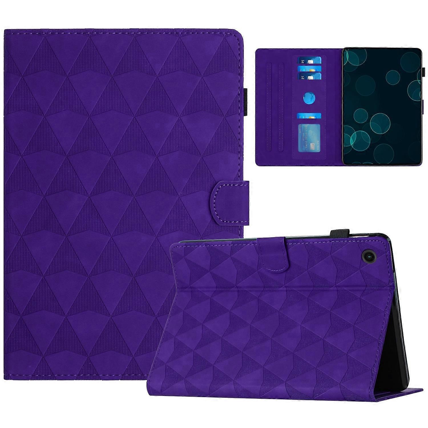 Diamond Texture Embossed Leather Tablet Case