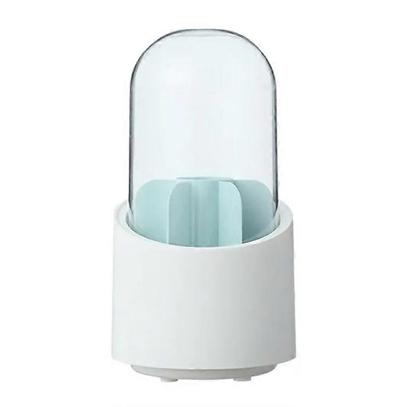 QY7155 Transparent Rotatable Dustproof Storage Bucket for Makeup Brushes