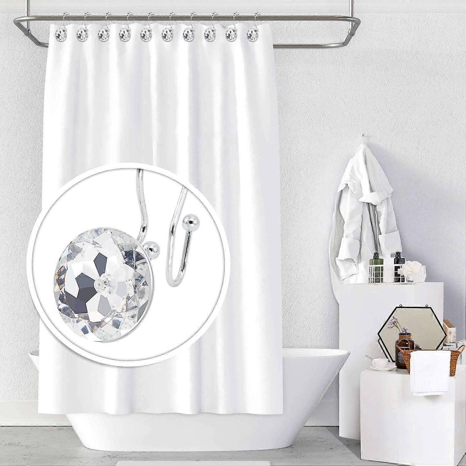 Decorative Shower Curtain Hooks, 12 Pack