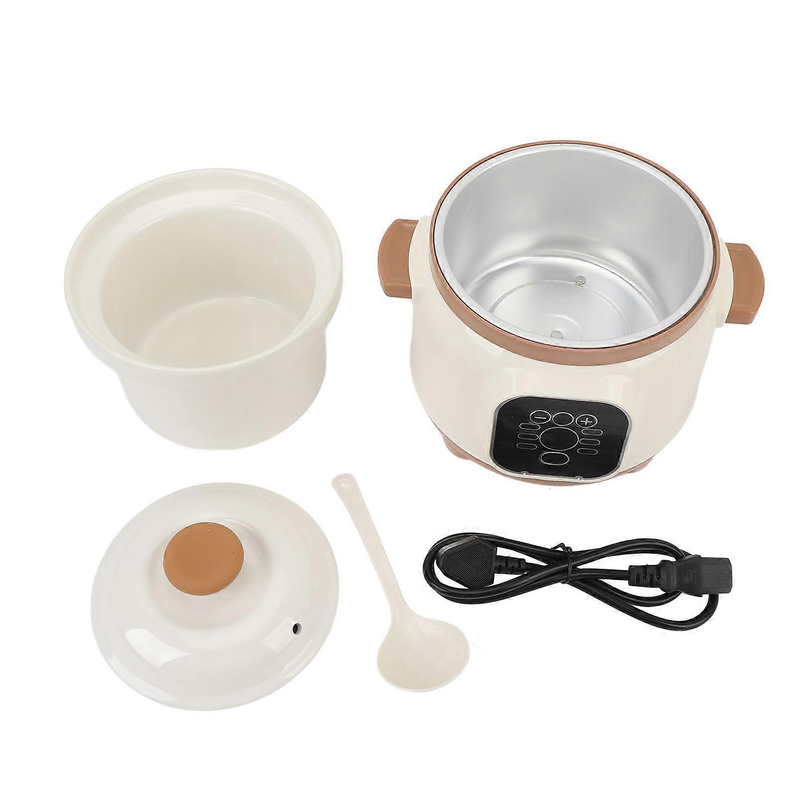 235W Electric Pot 1.8L Capacity Stew Cooker for Soup Porridge Dry Burning 24 Hour Smart Timer Anti Overflow