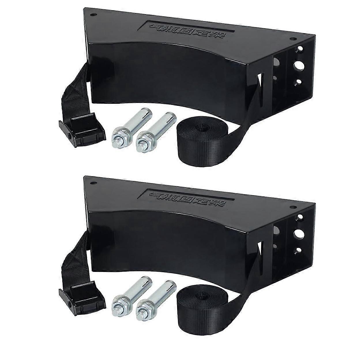 2pcs מחזיק מיכל פרופאן מחזיק מיכל פרופאן תושבת מיכל גז עם ברגים ותומך שרשרת בטיחות