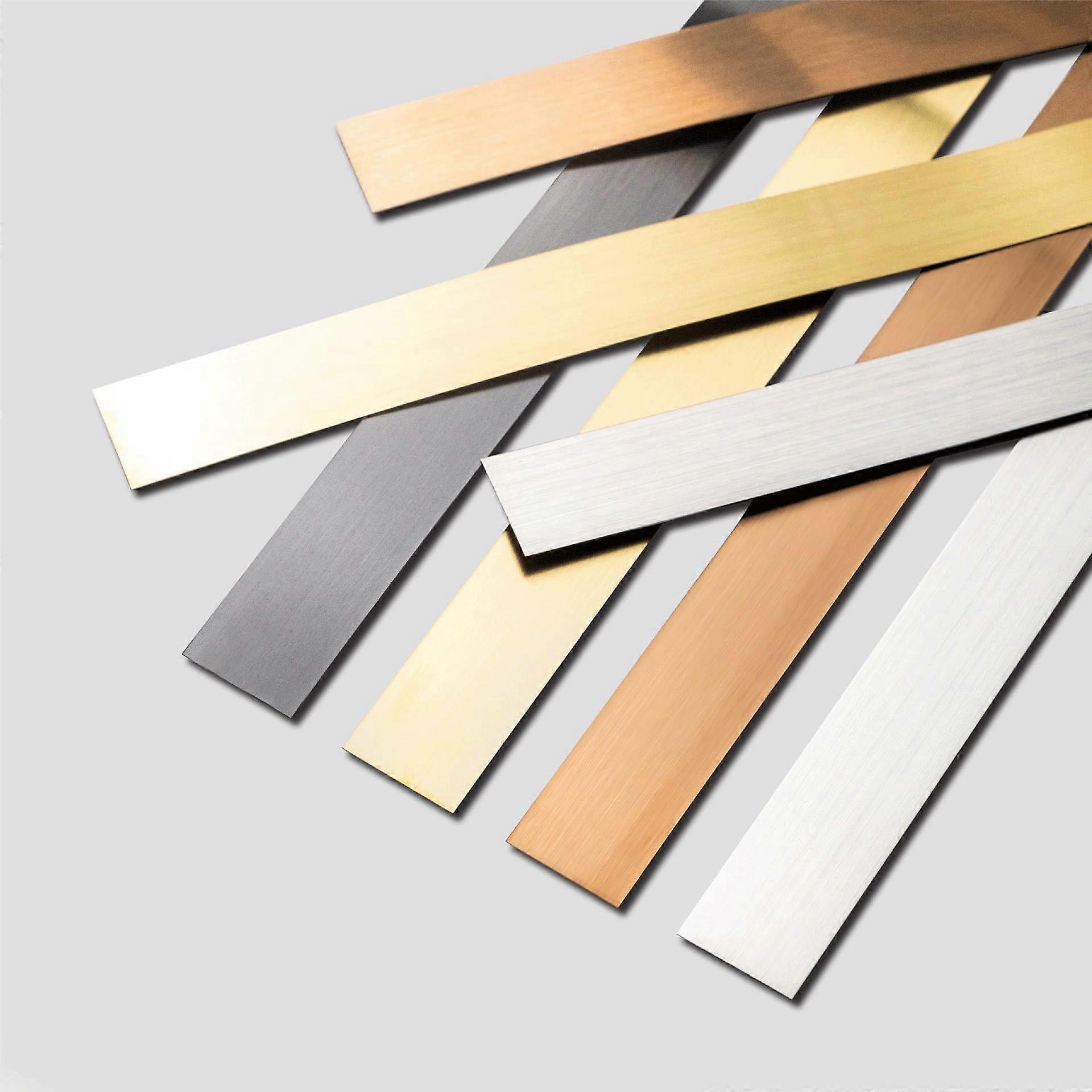 Rose Gold Molding Trim Peel and Stick, 20mmx7m Flexible Mirror Border Wall Design, Ceiling Floor Cabinet Tile Edge Moulding Rose Gold 0.79in23ft