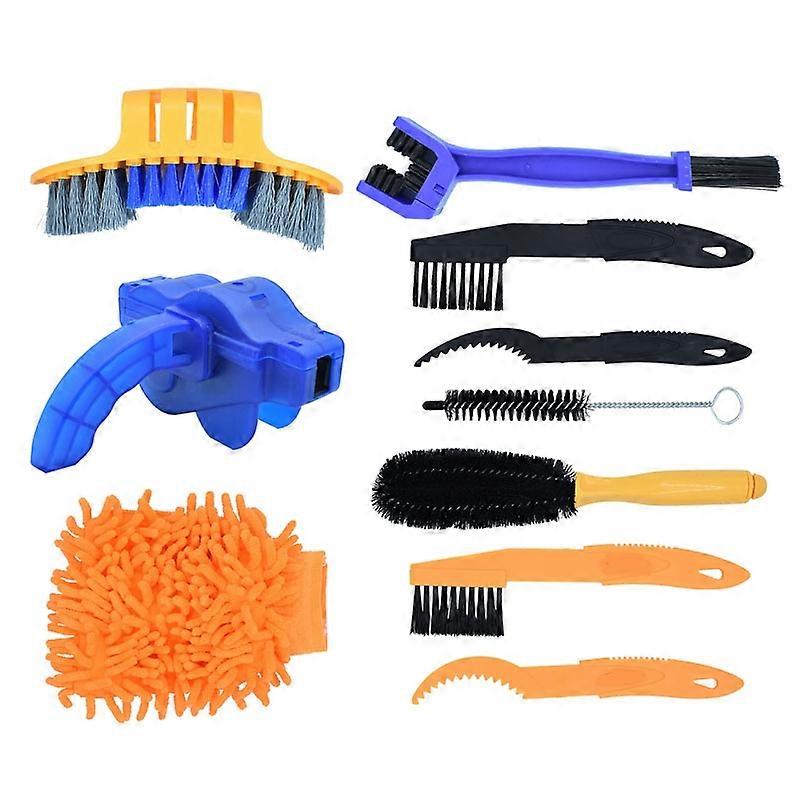 Bike Chain Washer Cleaner Kit Maintenance Tool,Specification: 10 In 1