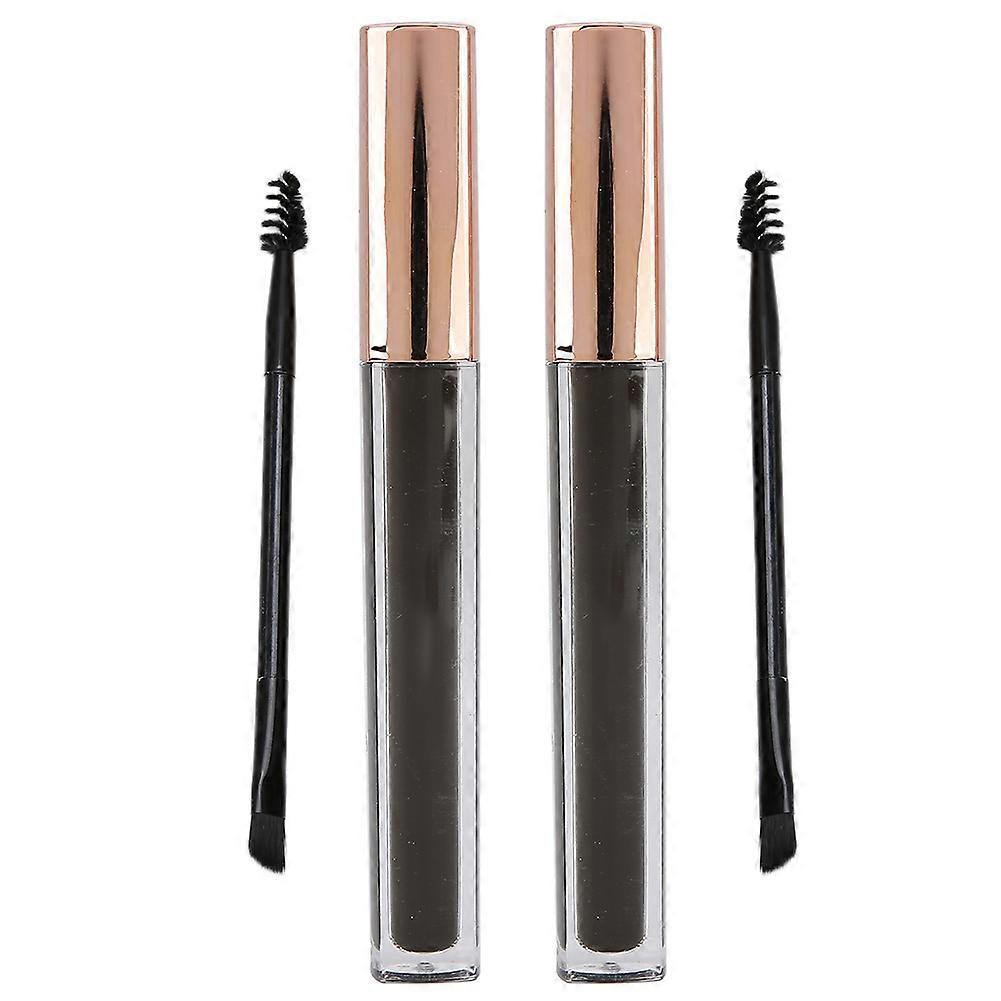 VIBELY 2pcs Eyebrow Tint Gel Dye Kit Long Lasting Liquid Brow Tatoo Ink with Brush