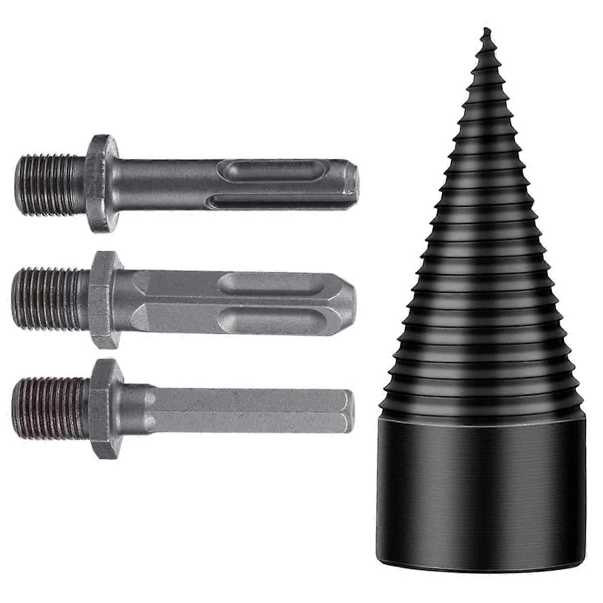1 Set Wood Chopping Bit Wood Drill Bit Versatile Wood Splitting Hand Tool