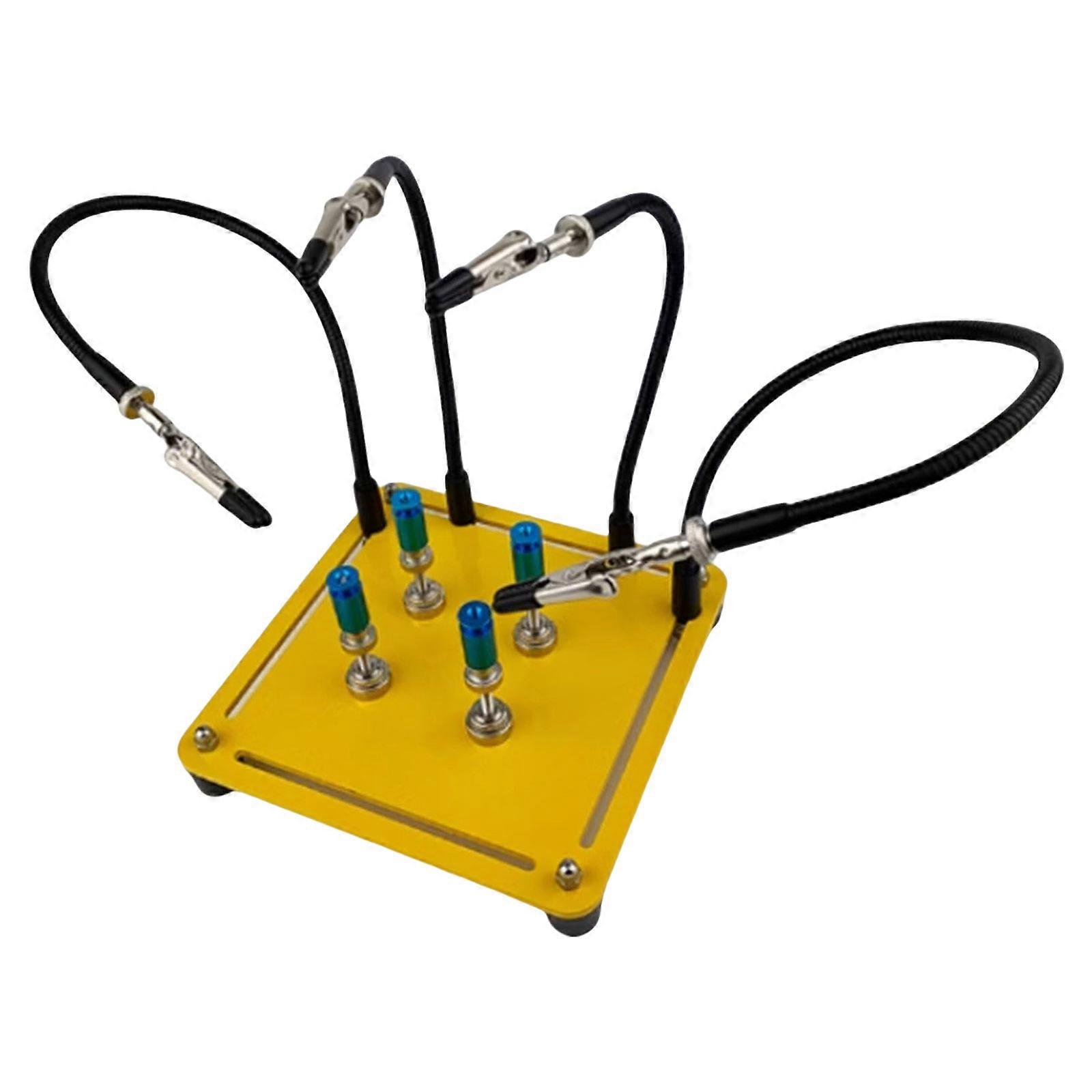 Adjustable Magnetic Gooseneck Arm with Alligators Clips for DIYer Electronics and Craft Projects Jewelry Model Painting