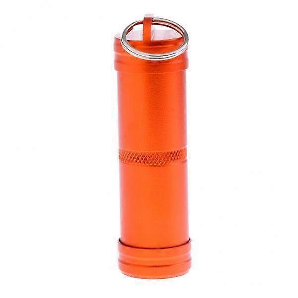 2-4pack Aluminum Alloy Waterproof Capsule Holder Pill Case Bottle Container