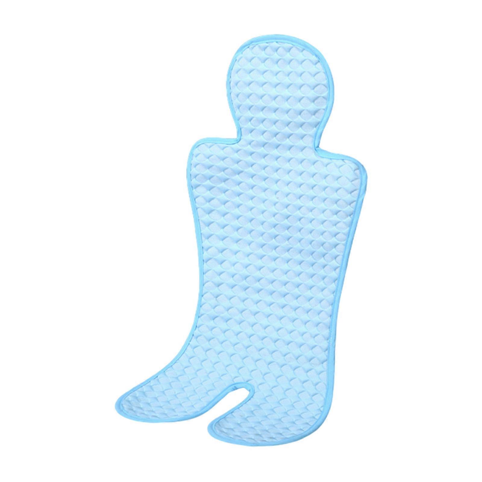 Travel Friendly Baby Strollers Cooling Pad Summer Cool Mat for Hot Weather and Uncomfortable Pram Pushchair light blue