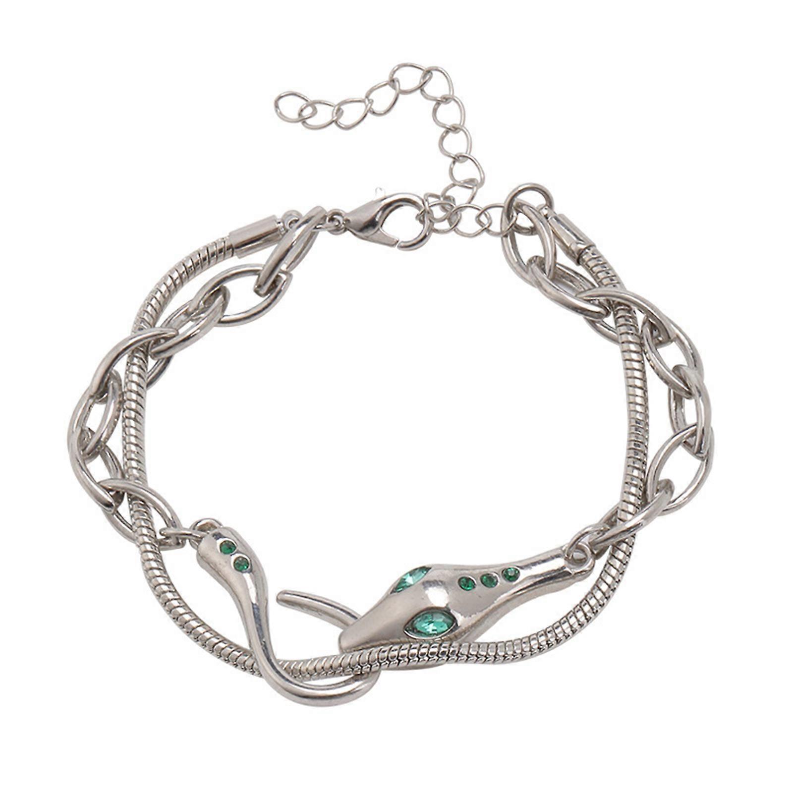 Snake Overlapping Exaggerated Clavicle Chain Female Bracelet Temperament High-end Design Sense All-matched Necklace