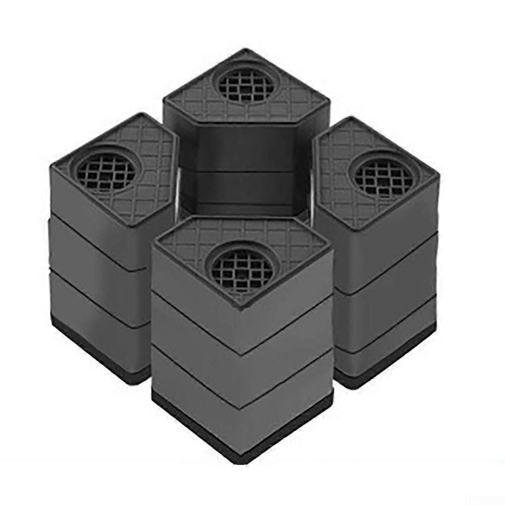 Shock-Absorbing Washer Pads, Anti-Slip Refrigerator Feet for Dryer, Treadmill, Table, Chair – Three-Layer, 11.5 cm, 4 Pack