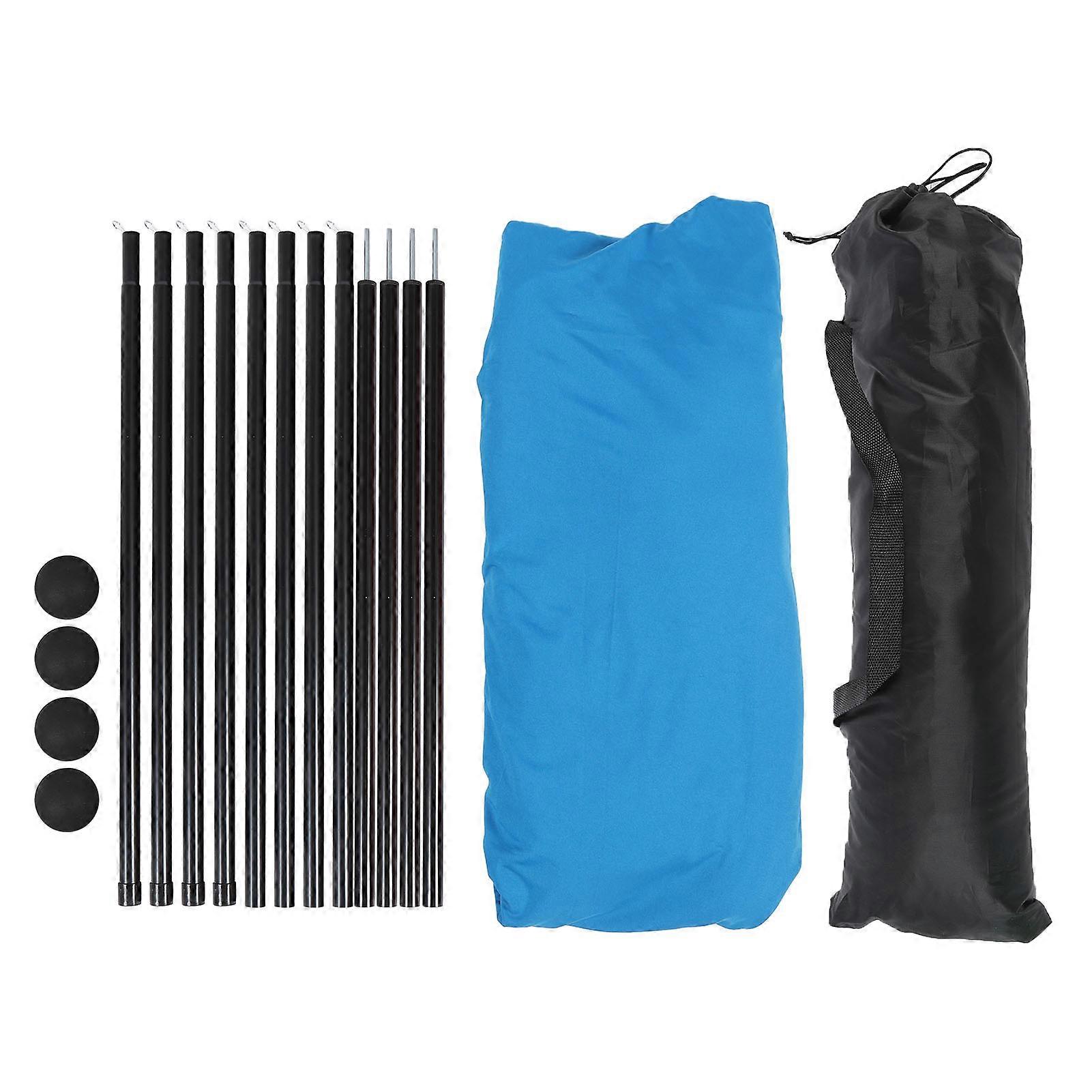 Beach Tent Sun Shelter UPF50+ Stability 4 Poles Outdoor Pop Up Beach Shade Canopy for Camping Fishing Backyard Picnics Blue