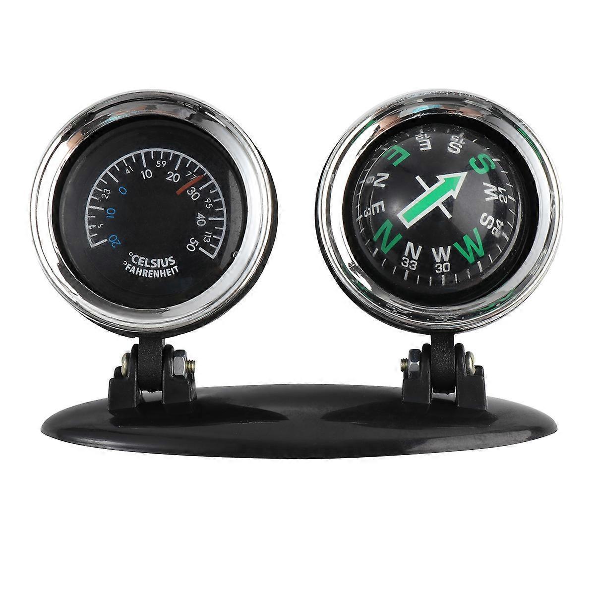 Dashboard Car Accessory, Integrated Compass and Thermometer for Enhanced Navigation