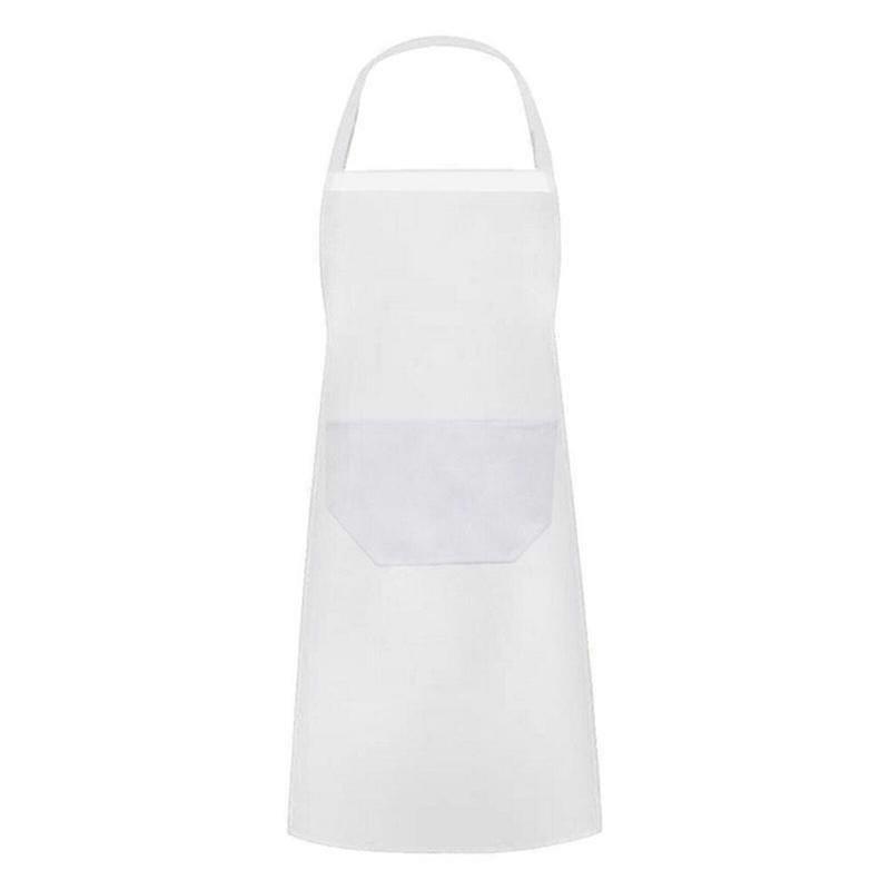 Premium White Apron Soft Breathable Fabric Splash Proof for Cooking Baking Festive Events
