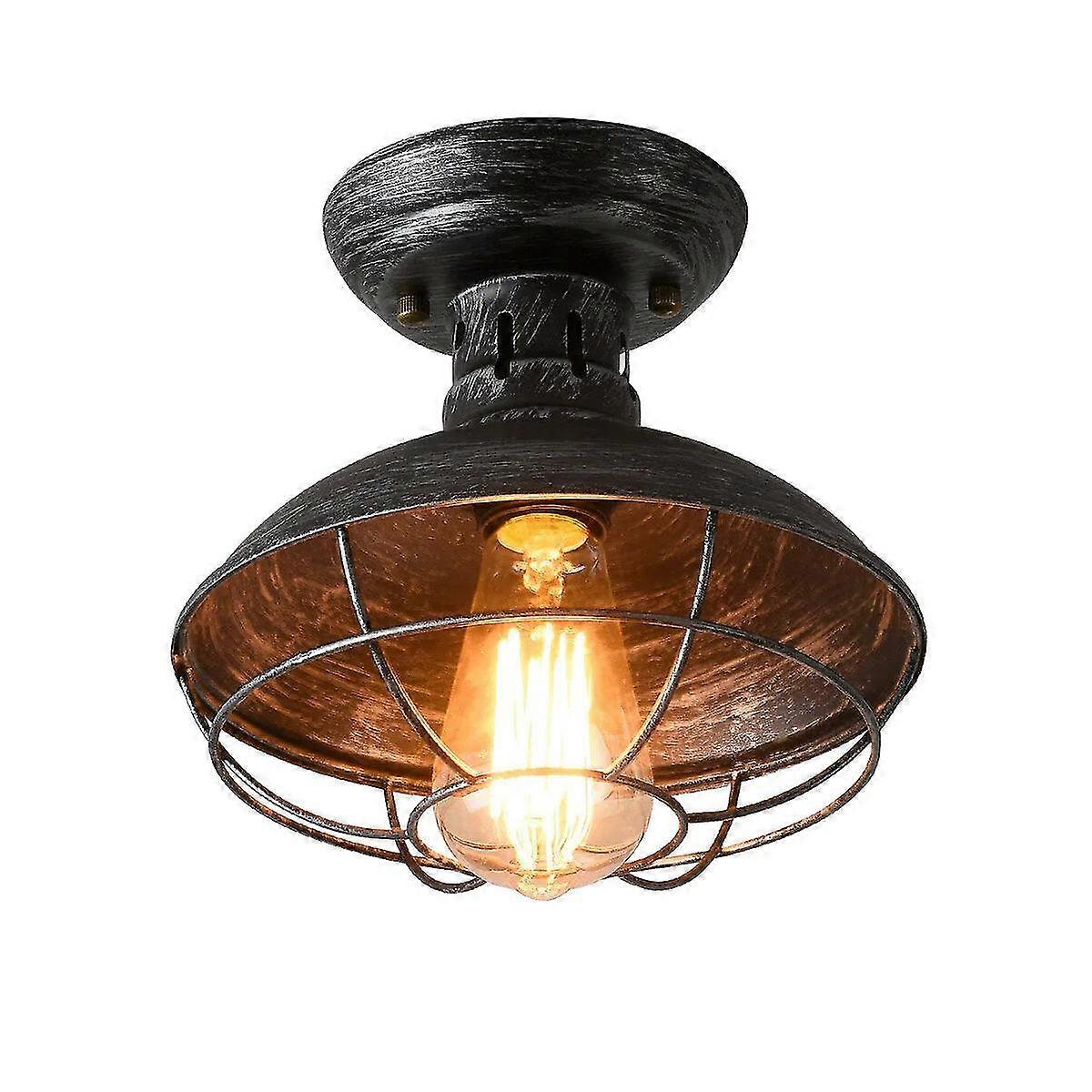 Vintage Industrial Style Pendant Light - Ceiling Lamp Fixture Suitable For Office or Home Use, Bulb Not Included