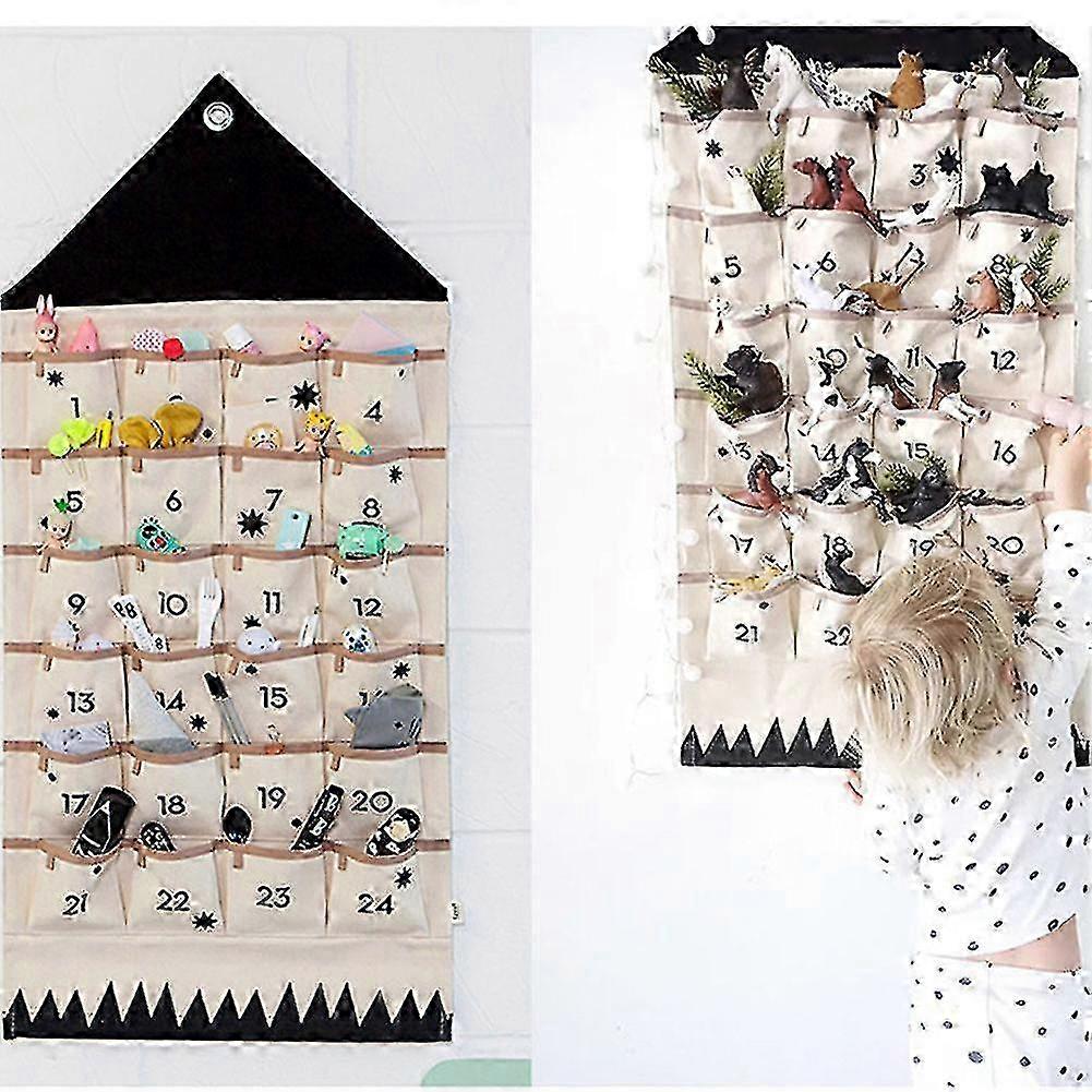 Hanging Storage Bag with 24 Pockets for Organizing Toys, Mobile Phones, and Makeup Tools, Ideal for Home Use