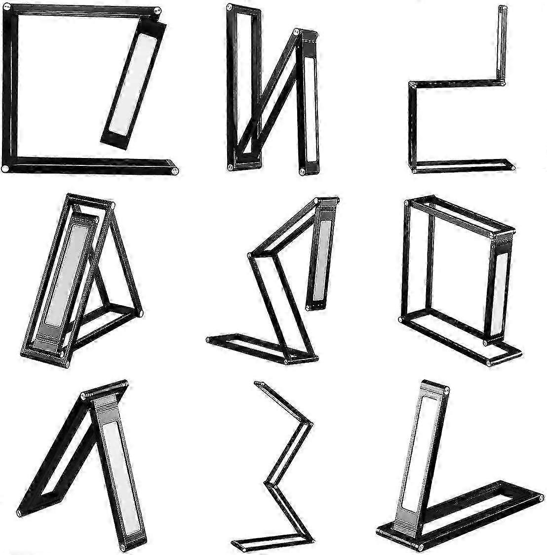 Foldable Wireless USB Rechargeable Desk Lamp with Swivel Head, 3 Adjustable Brightness Modes Ideal for Bedroom, Office, College, Camping (bl