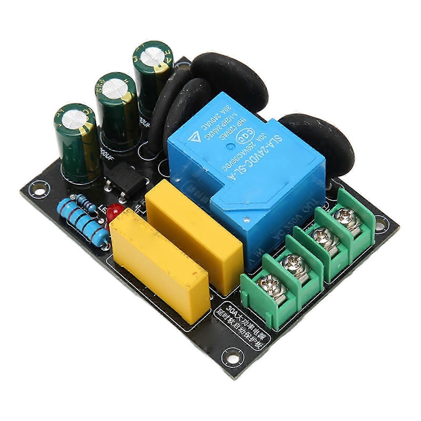 30A 6600W Soft Start Protection Module for Class A Amplifier Module AC 100V?250V Start Protection Board