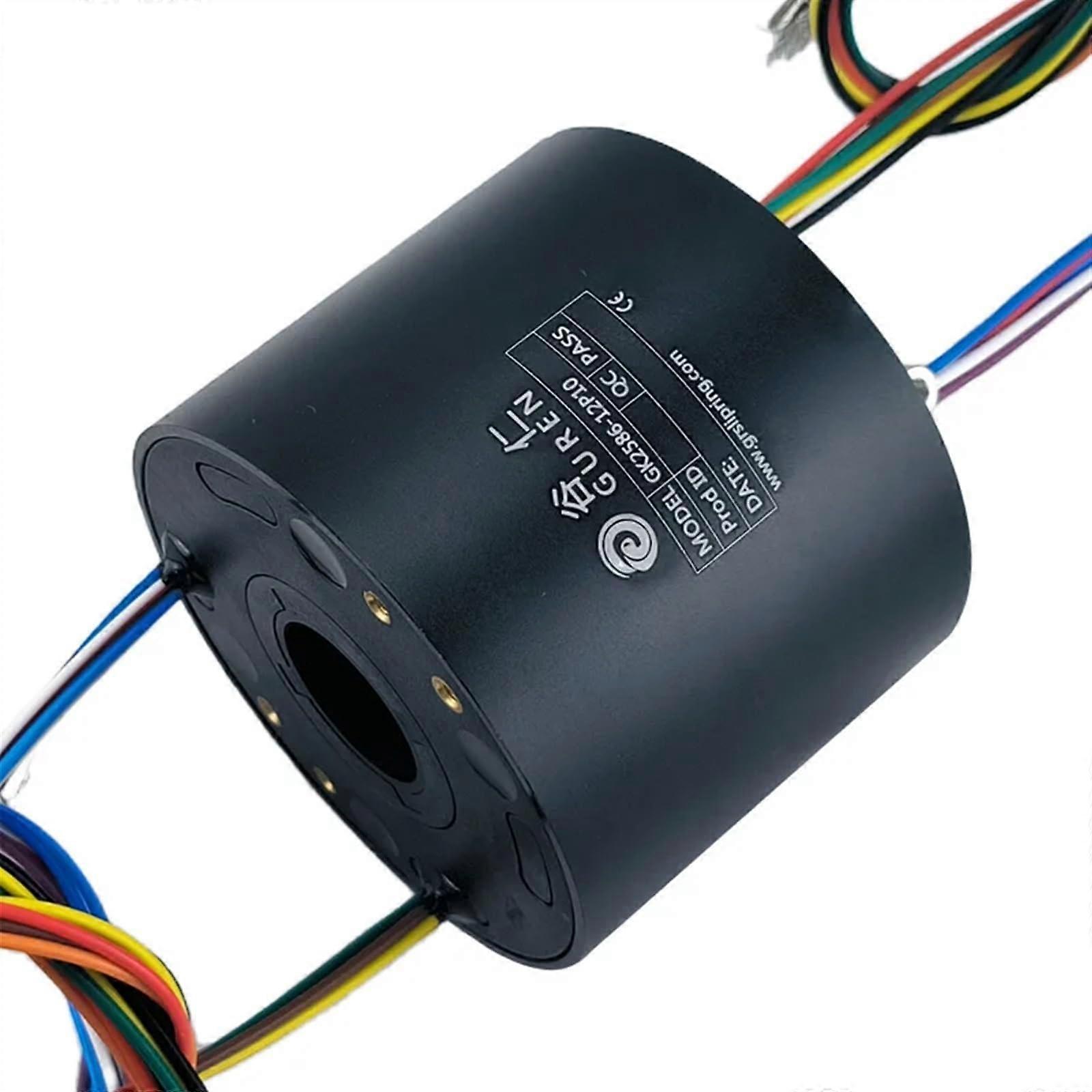 Conductive Slip Ring 360 Degree Rotatable Connector Brush Through Hole Collector Ring 12 Circuit Specifications