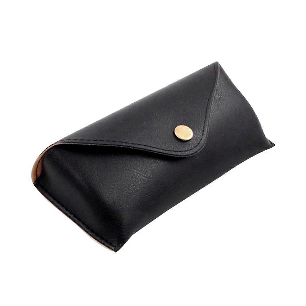 Glasses Case Pu Leather Storage Protection Slim Minimalistic Spectacle Bag 2Pcs White and Black for Everyday Use