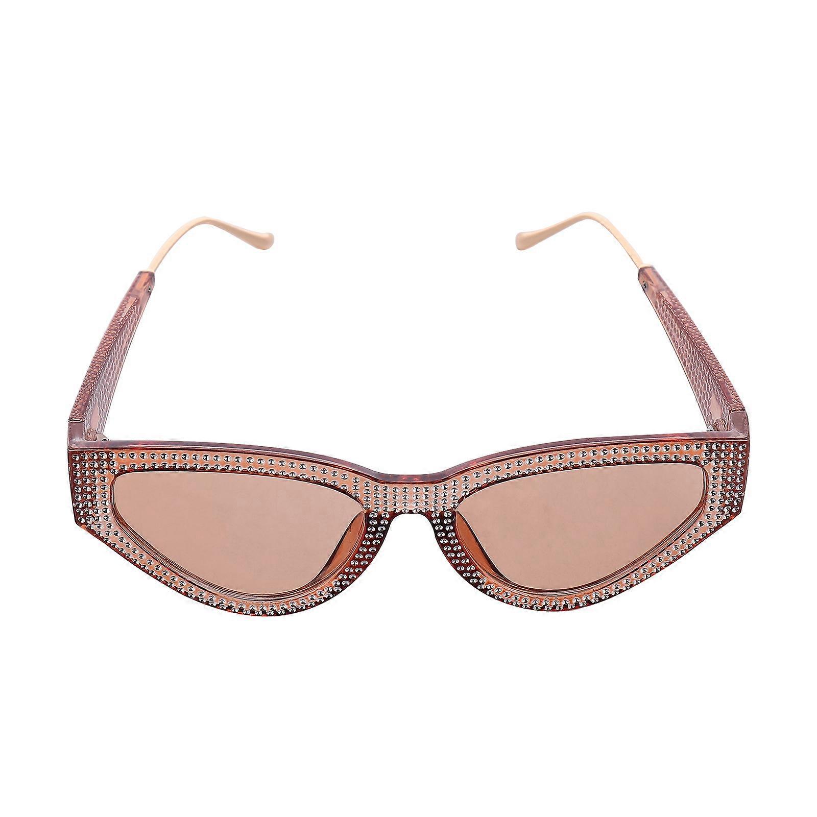 Retro Triangle Sunglasses UV Protection AC Material For Traveling 1Pair