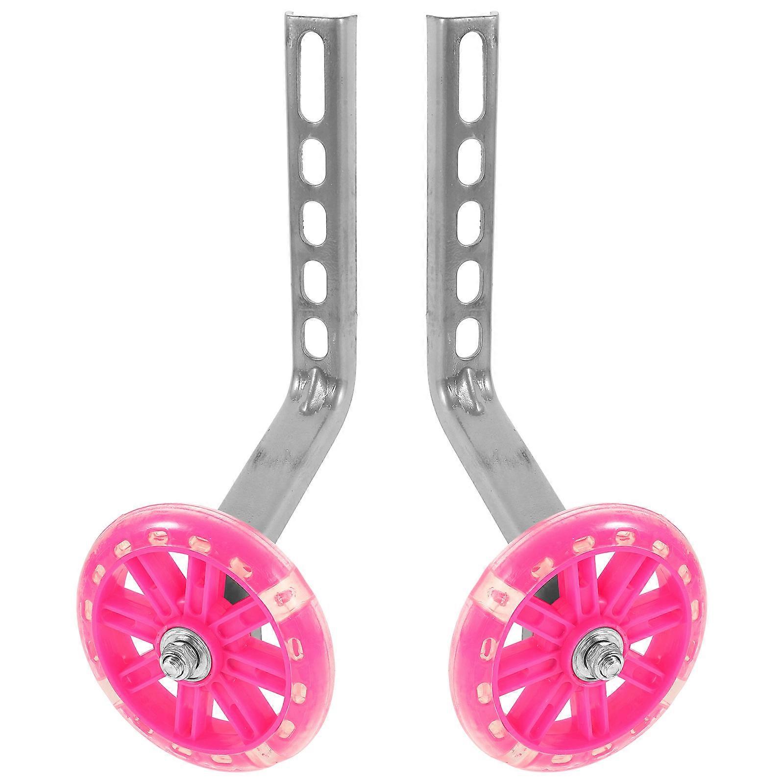 LED Light Up Bike Training Wheels – Wear Resistant Stabilizers for Easy Installation and Enhanced Balance for Boys