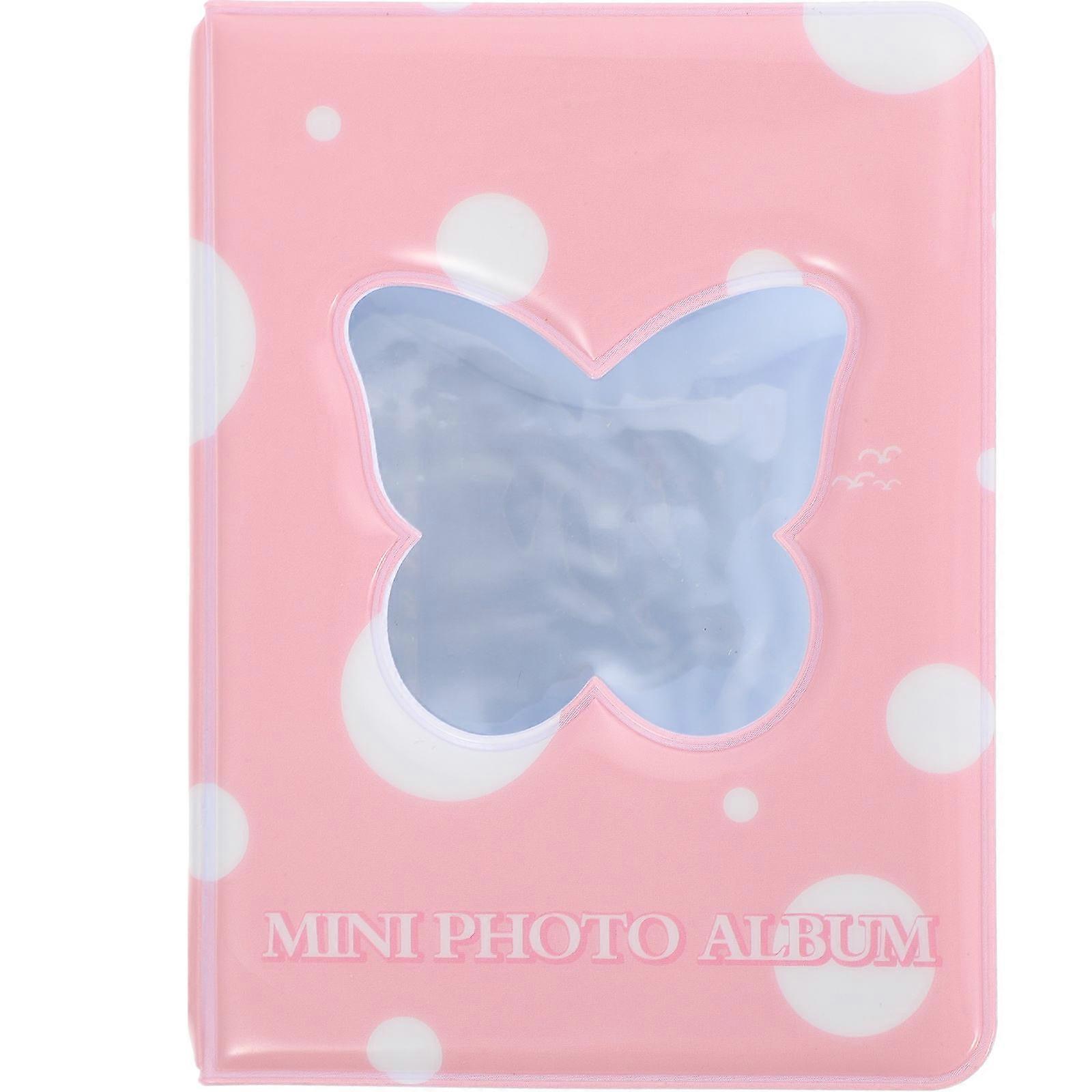 Mini Wedding Photo Album with Butterfly Pattern, Portable Photo and Card Storage Book, Delicate Hollow Design, Smooth Pages for Couples