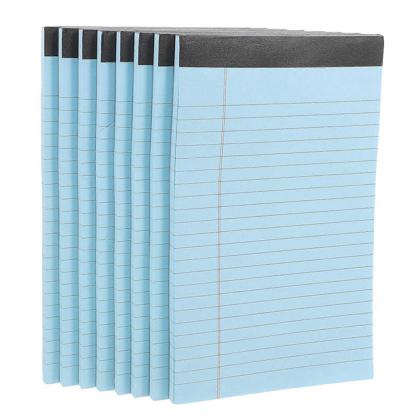 Notepad Blue Paper Legal Pads Tearable Function 8Pcs for Daily Use