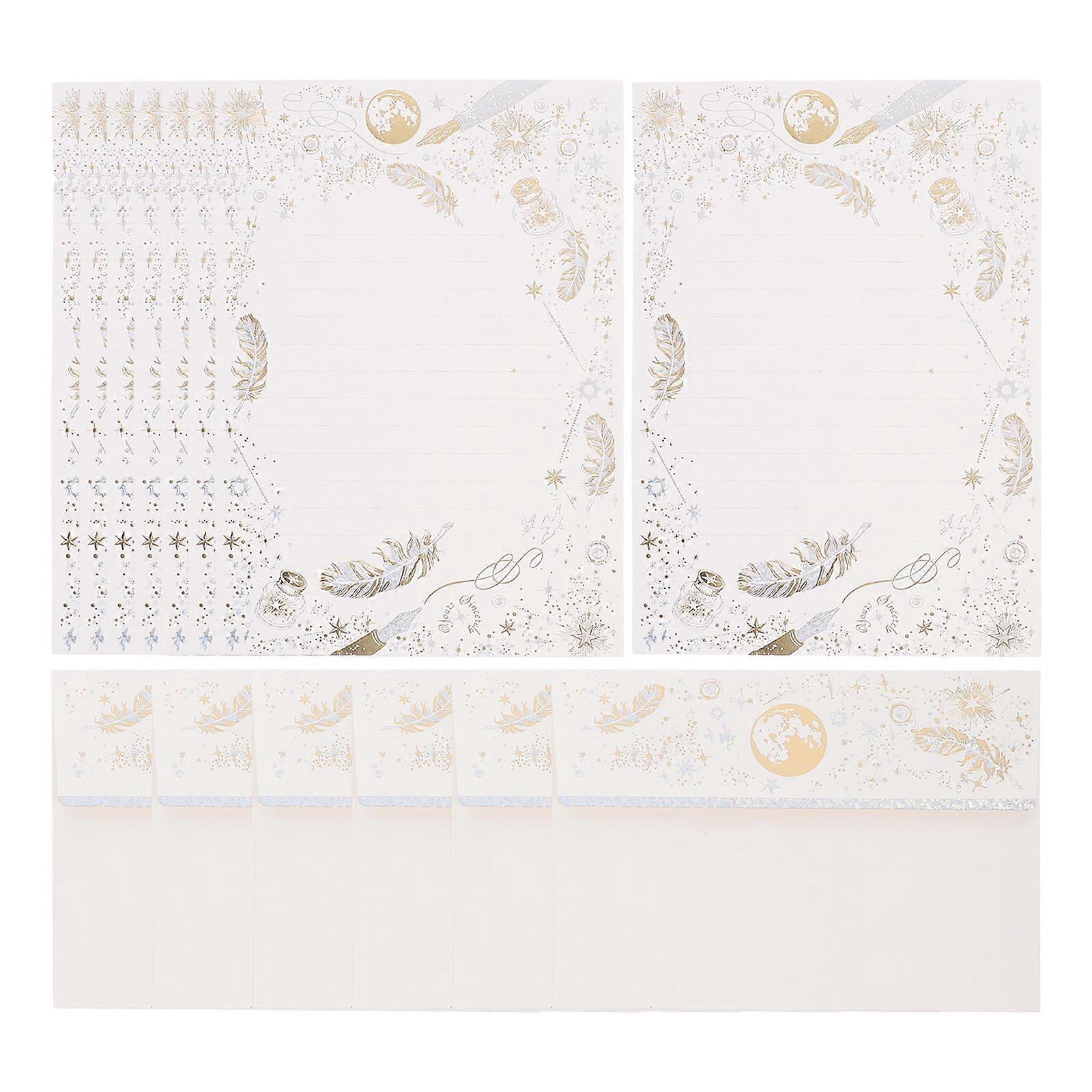 Paper For Letter Writing Envelope Stationery Set Wedding Correspondence Yellow Rectangular 1Set