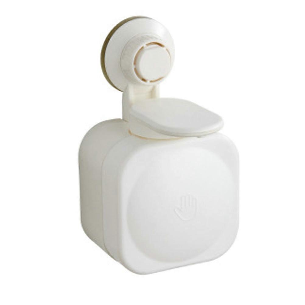 Soap Dispenser Plastic Wall-Mounted No Leakage Wet Environment 8.5 x 9 x 16 cm 1Set