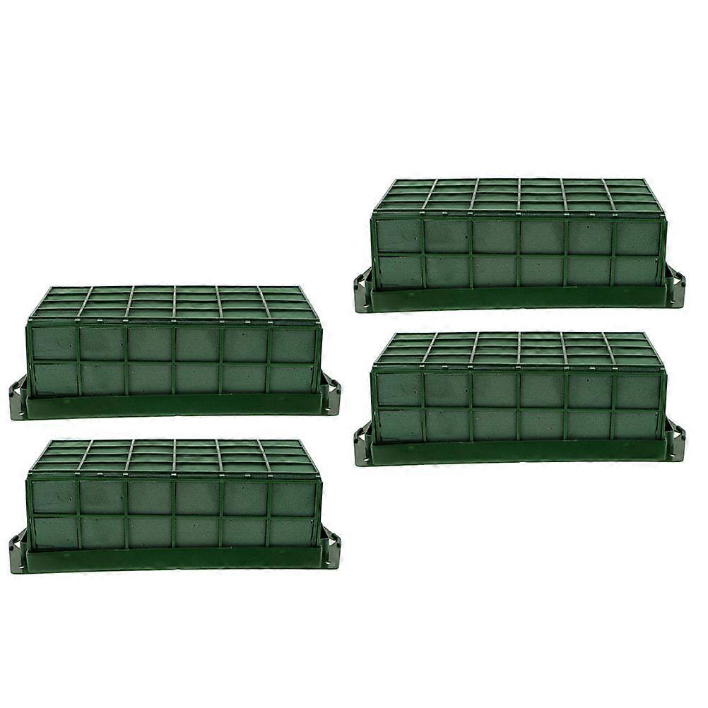 Florist Foams Floral Foam Cage Rectangular Green 29.5x11.7cm Flower Support